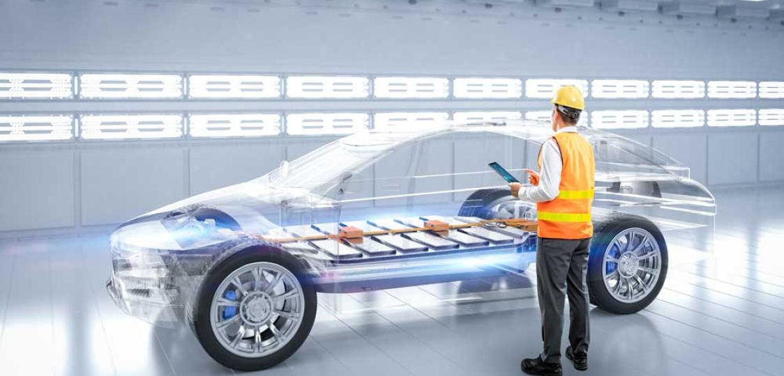 Elektrische auto lithium ion